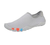 Scarpe da bagno da donna e uomo, da nuoto, da spiaggia, da surf, ad asciugatura rapida, morbide, leggere, con suola antiscivolo, Argento D., 44 EU