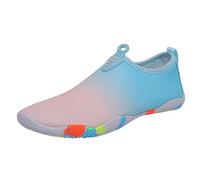 Scarpe da bagno da donna e uomo, scarpe da nuoto, unisex, leggere, da spiaggia, traspiranti, per fitness, ad asciugatura rapida, per spiaggia, piscina, surf, yoga, Rosa F, 38 EU