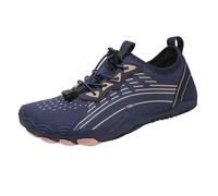 Scarpe da bagno da uomo, 45, antiscivolo, leggere, comode, scarpe da ginnastica larghe, traspiranti, per sport acquatici, eleganti e belle, per allenamento a piedi nudi, Blu, 36 EU