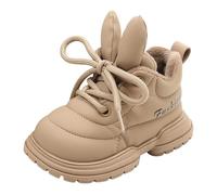 Scarpe da bagno per adulti Bowknot First Shoes Buckle Strap Toddler Soft Bottom Breathable Princess Shoes Bambini Sneakers Ragazze 25, cachi, 24.5 EU