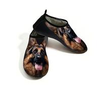 Scarpe da bagno per cani da pastore tedesco, da donna, da uomo, ad asciugatura rapida, leggere, per spiaggia, Multi, 40/40.5 EU