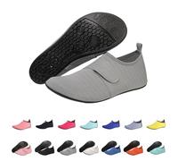 Scarpe da bagno unisex da nuoto, antiscivolo, leggere, da uomo, ad asciugatura rapida, per sport acquatici, da surf, per spiaggia, 01 grigio., 35 EU