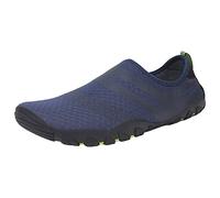 Scarpe da bagno unisex per uomo e donna, ad asciugatura rapida, morbide e leggere, con suola antiscivolo, scarpe da spiaggia, blu scuro 2, 45 EU