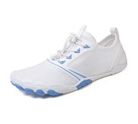 Scarpe da bagno unisex, sportive, leggere, da spiaggia, da surf, in neoprene, da donna, da ginnastica, da jogging, da trekking, da ciclismo, da montagna, bianco, 41 EU