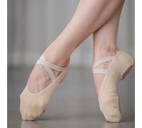 Scarpe da balletto/da danza in tela elastica a doppio strato, fodera morbida, stabili e confortevoli, adatte per balletto, danza jazz, danza moderna e pilates EUR34,EUR35,EUR36,EUR37,EUR38,EUR39,EUR40