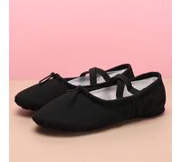 Scarpe da balletto morbide e traspiranti per ragazze/Scarpe da balletto in tela con lacci/Scarpe da yoga per interni/Scarpe da danza/Si consiglia di scegliere una taglia più piccola CN34,CN35,CN36,CN3