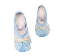 Scarpe da ballo con suola morbida, ideali come scarpe da danza per bambini, adatte per esibizioni, serate di danza, flessibili nella vita di tutti i giorni e per le attività all'aperto, Celeste., 27