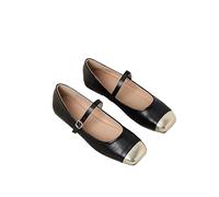 Scarpe da Ballo da Donna con Punta Quadrata, Scarpe da Abbigliamento a Basso Tacco con Tacco Basso, Cinghia di Fibbia Comoda e Un Facile Design Slip-on per Il Lavoro
