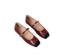 Scarpe da Ballo da Donna con Punta Quadrata, Scarpe da Abbigliamento a Basso Tacco con Tacco Basso, Cinghia di Fibbia Comoda e Un Facile Design Slip-on per Il Lavoro