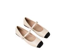 Scarpe da Ballo da Donna con Punta Quadrata, Scarpe da Abbigliamento a Basso Tacco con Tacco Basso, Cinghia di Fibbia Comoda e Un Facile Design Slip-on per Il Lavoro