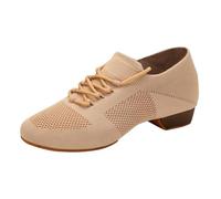 Scarpe da ballo da donna Latina Scarpe nere con lacci Chiuso Salsa Tango Salsa da ballo Scarpe da allenamento a maglia Tacchi sandali sandali in rete scarpe in tessuto traspirante temperamatite pizzo