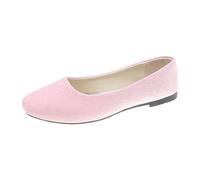 Scarpe da ballo da donna latino, piatti, comodi, da donna, chic, per guida, basse, traspiranti, leggeri, per il tempo libero, scarpe da donna, leggere, classiche, Colore: rosa., 38 EU