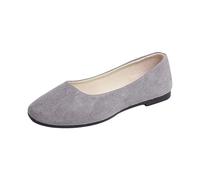 Scarpe da ballo da donna latino, piatti, comodi, da donna, chic, per guida, basse, traspiranti, leggeri, per il tempo libero, scarpe da donna, leggere, classiche, grigio., 35 EU