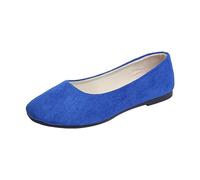 Scarpe da ballo da donna latino, piatti, comodi, da donna, chic, per guida, basse, traspiranti, leggeri, per il tempo libero, scarpe da donna, leggere, classiche, Blu, 36 EU