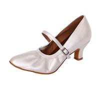 Scarpe da Ballo Donna Allenamento Moda Chiuse Scarpe da Tango Argentino Samba Kizomba Sandali con Cinturino alla Caviglia Standard Sala da Ballo Valzer Danza per Cerimonia