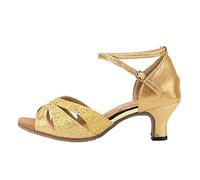 Scarpe da Ballo Donna Basse Latino Moda con Punta Aperta Scarpe da Tango Argentino Samba Kizomba Sandali con Cinturino alla Caviglia Professionale per Il Tango Kizomba Bachata Estivi