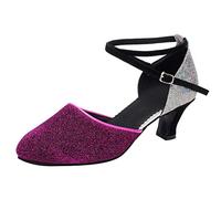 Scarpe da Ballo Donna Eleganti Chiuse/Punta Aperta Sandali Standard Tacco Salsa Danza Pratica Prestazioni Scarpe Latino Morbide E Comode Sala da Ballo Modern Jazz Valzer per Partito