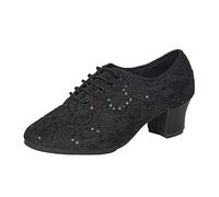 Scarpe da Ballo Donna Eleganti Chiuse/Punta Aperta Scarpe Ballo Latino Donna Salsa Danza Pratica Prestazioni Scarpa da Ballo di Moda Scarpe Ballo Standard Tacco Scarpe Tango Argentino ChaCha