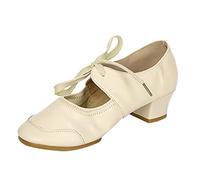 Scarpe da Ballo Donna Scarpe da Ballo con Valzer Donna (Beige, 41)
