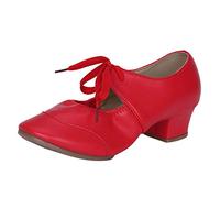 Scarpe da Ballo Donna Scarpe da Ballo con Valzer Donna (Red, 39)