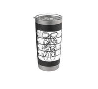 Scarpe da ballo e nastro Sketch Ballet Bicchiere termico in acciaio inox doppia parete