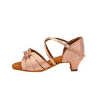 Scarpe da Ballo for Bambini, for Ragazze, Bambine, Donne, Sandali Latino-Americani, Scarpe Moderne Tango, Allenamento for la Salsa(4.5cm Light Pink,38 (24cm))