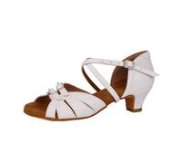 Scarpe da Ballo for Bambini, for Ragazze e Donne, Scarpe Latino-Americane, Sala Moderne, Tango con Fibbia in Strass(White 1,41 (25.5cm))