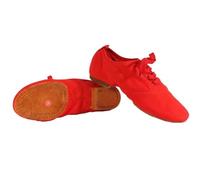 Scarpe da ballo for bambini Scarpe da ballo in tela for bambini Scarpe da ballo for donne e uomini Scarpe da ballo Tango Latino Moderno Jazz Danza Yoga Calzature for allenamento Per Feste Danzanti(Red
