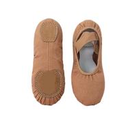 Scarpe da Ballo for Donna, Pantofole morbide, for Bambine e Ragazze, Ballerine, for esercitarsi, in Tela per Esercitazioni o Spettacoli di Danza(Morandi Brown,27(17CM))