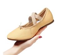 Scarpe da Ballo for Donne for Salsa Jazz for Balletto con Suola Morbida Tacchi Bassi Pantofole for Bambini Ginnastica Latine for Rosa Nere Rosse(3outdoor Camel 1cm,35)