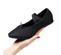 Scarpe da Ballo for Donne for Salsa Jazz for Balletto con Suola Morbida Tacchi Bassi Pantofole for Bambini Ginnastica Latine for Rosa Nere Rosse(2Outdoor Black 1cm,38)