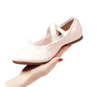 Scarpe da Ballo for Donne for Salsa Jazz for Balletto con Suola Morbida Tacchi Bassi Pantofole for Bambini Ginnastica Latine for Rosa Nere Rosse(4outdoor Pink 1cm,42)