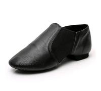 Scarpe da Ballo Jazz for Ragazze Antiscivolo Marroni Nere Ginnastica for Adulti(Black,31)