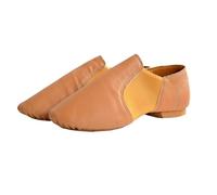 Scarpe da Ballo Jazz for Ragazze Antiscivolo Marroni Nere Ginnastica for Adulti(Brown,31(20.5cm))