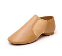 Scarpe da Ballo Jazz for Ragazze Antiscivolo Marroni Nere Ginnastica for Adulti(Brown,31)