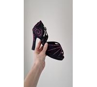 Scarpe da ballo Latinosa Carmen nero Salsa Tacco personalizzato