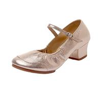 Scarpe da Ballo Liscio Donna Allenamento Eleganti Chiuse Scarpe per Il Tango Samba Danza Estivi Sandali con Tacco Standard Sala da Ballo Modern Jazz Kizomba per Matrimonio