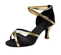 Scarpe da Ballo Liscio Donna Tacco Eleganti Punta Aperta/Chiuse Scarpe da Tango Argentino Kizomba ChaCha Estivi Sandali con Tacco Standard Sala da Ballo Samba Modern Jazz per Matrimonio
