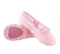 Scarpe da Ballo morbide, Ballet Slippers for Kids Adults Canvas Cotton Soft Sole Multicolor Multiple Sizes(Beige,38 EU)