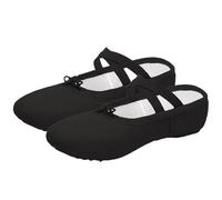 Scarpe da Ballo morbide, Ballet Slippers for Women Canvas Soft Sole Dance Multicolor Multiple Sizes(Black,38 EU)