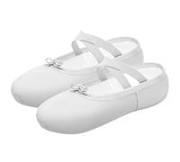 Scarpe da Ballo morbide, Ballet Slippers for Women Canvas Soft Sole Dance Multicolor Multiple Sizes(White,27 EU)