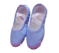 Scarpe da Ballo morbide, Ballet Slippers Satin Suede Sole Multicolor Multiple Sizes(Purple,26 EU)