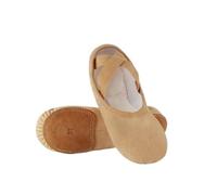 Scarpe da Ballo morbide, Ballet Slippers Women Kids Multicolor Multiple Sizes PRO Stretch Split Soft Sole(Lightan,46 EU)