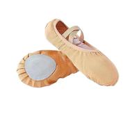 Scarpe da Ballo morbide, Canvas Ballet Slippers for Women Soft Sole Dance Shoes Multicolor Multiple Sizes(Tan,30 EU)