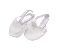 Scarpe da Ballo morbide, Half Sole Dance Shoes Leather Cloth for Multiple Styles Multicolor Sizes(White,S(34-35))
