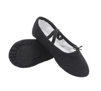 Scarpe da Ballo morbide, Soft Cotton Canvas Ballet Slippers for Young Dancers, Multicolor, Multiple Sizes(Beige,28 EU)
