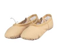 Scarpe da Ballo morbide, Soft Cotton Canvas Ballet Slippers for Young Dancers, Multicolor, Multiple Sizes(Lightan,34 EU)