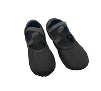 Scarpe da Ballo morbide, Unisex Ballet Slippers Multicolor Sizes 24-45 Canvas Split Sole Slip On Practice Shoes(Black,37 EU)