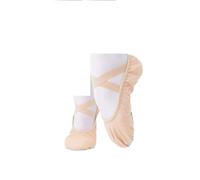 Scarpe da Ballo morbide, Women Ballet Slippers Multicolor Multiple Sizes Soft Split Sole Elastic(Beige,36 EU)