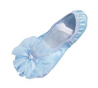 Scarpe da ballo per bambini, scarpe da ballo calde, da balletto, performance, per interni, yoga, da ballo da donna, comode, Blu, 27 EU